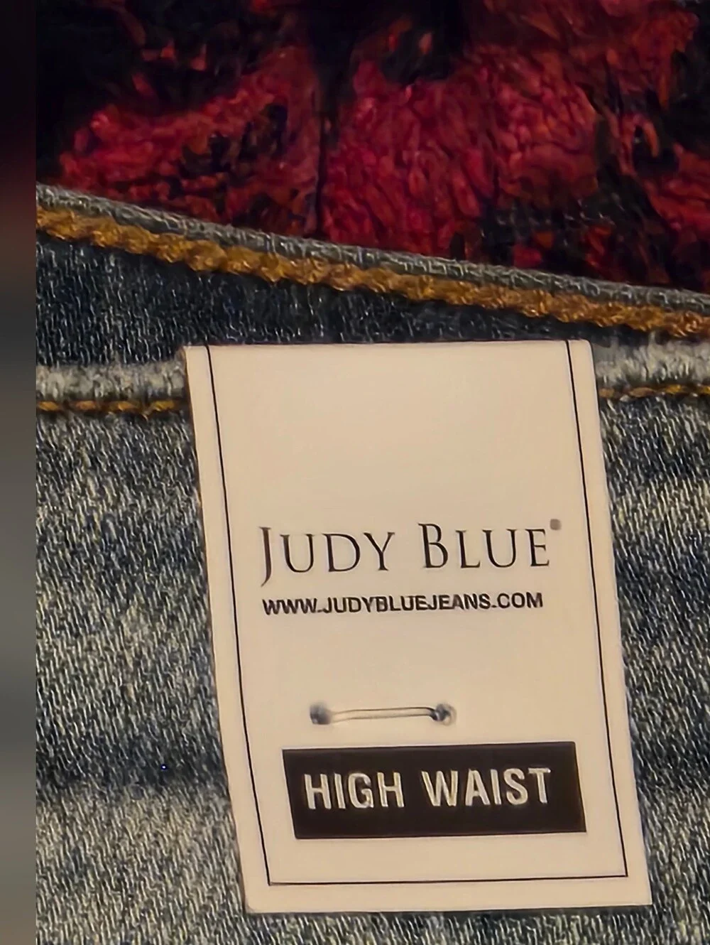 Woman's High Waist Lite Blue Distressed Denim Shorts, by Judy Blue SZ 2XL